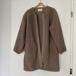NWOT Aritzia Wilfred Sherpa Long Liner Jacket